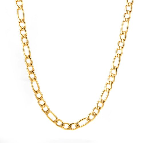 7mm Figaro chain 14k yellow gold icecartel main