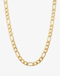 7mm Figaro chain 14k yellow gold icecartel new main