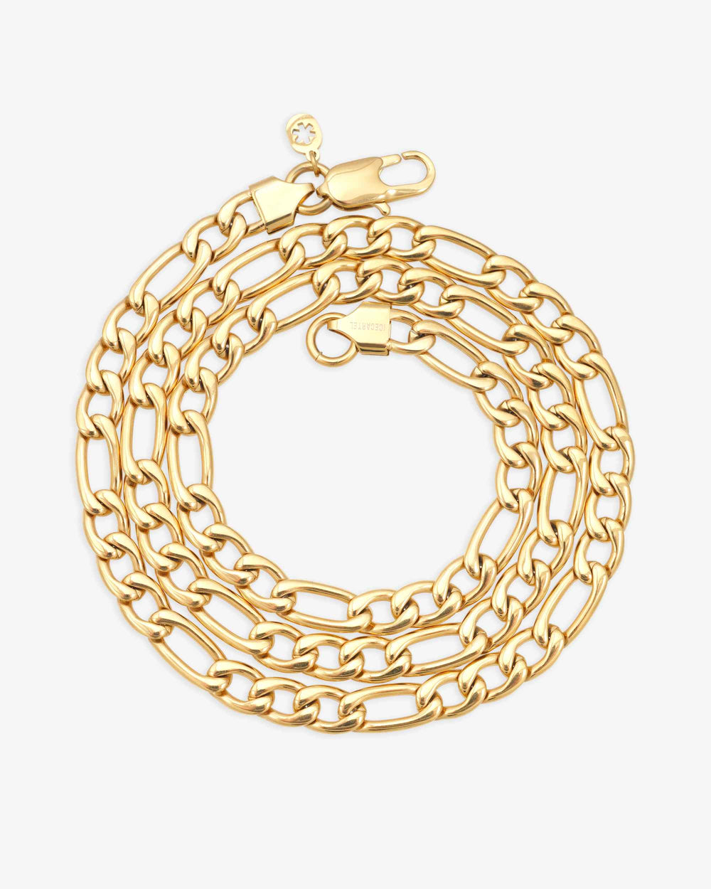 7mm Figaro chain 14k yellow gold icecartel new top
