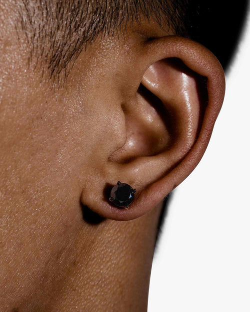 7mm black vvs earrings icecartel model px new