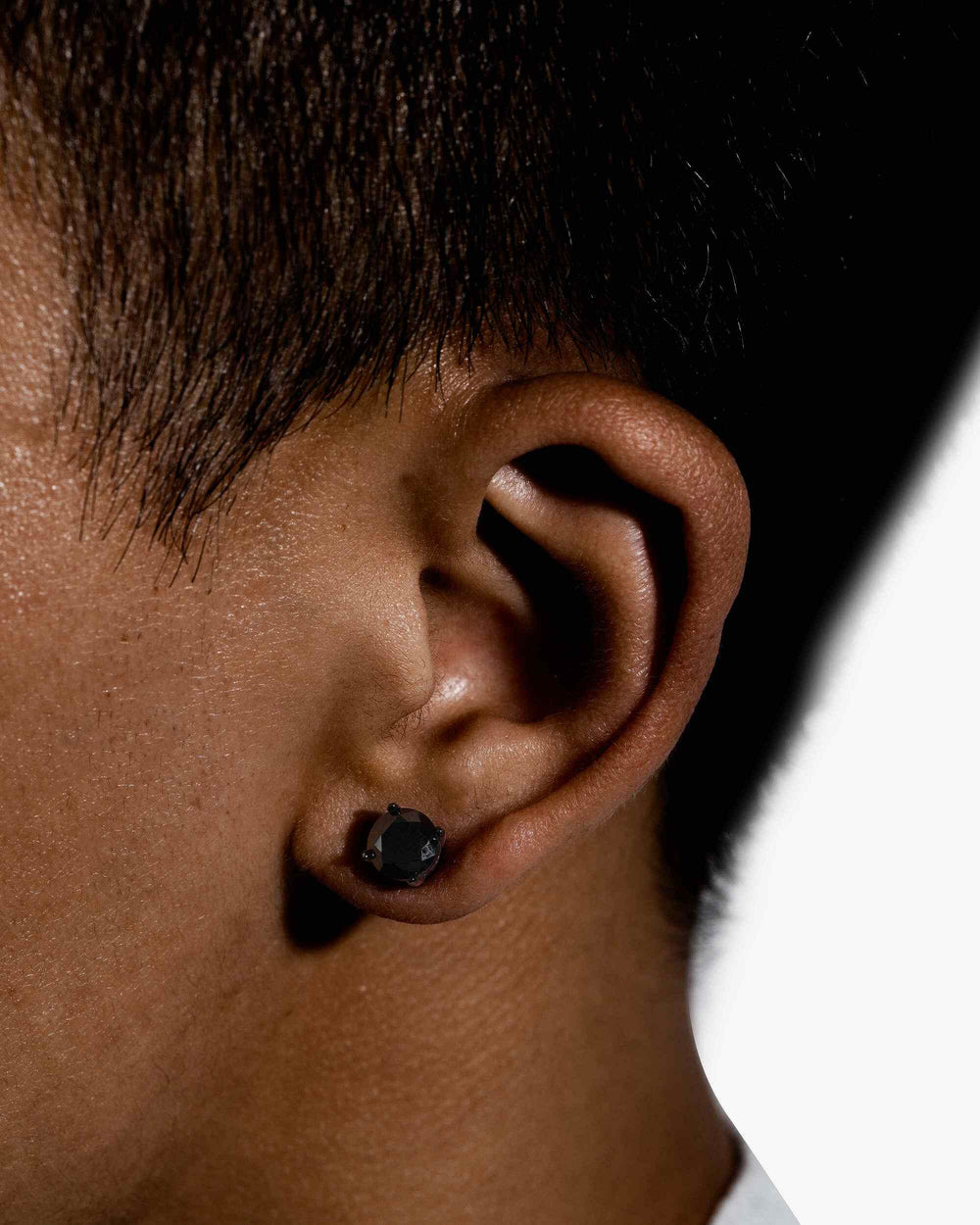 7mm black vvs earrings icecartel model px