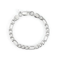 7mm figaro bracelet 14k white gold icecartel main