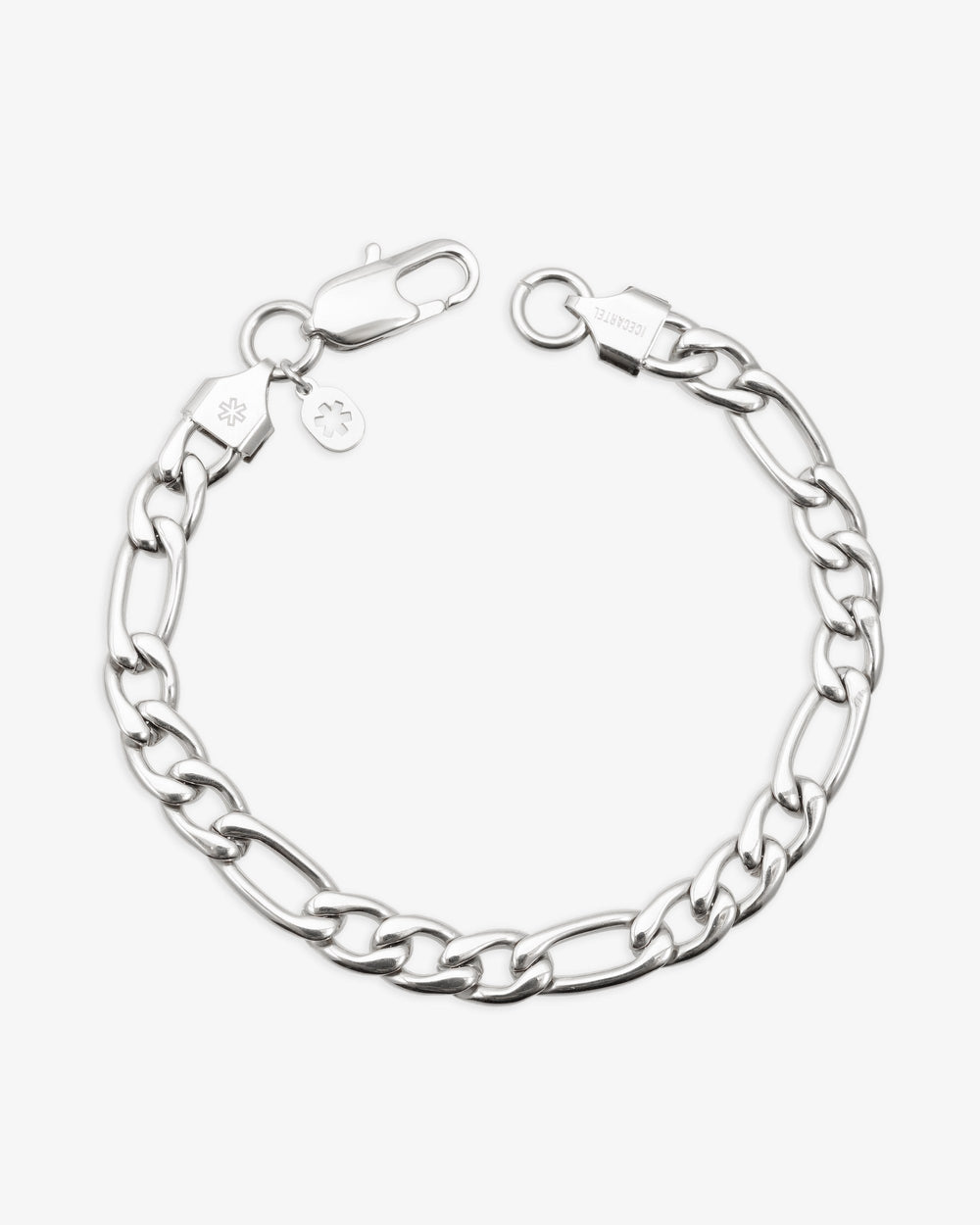 7mm figaro bracelet 925 silver icecartel main new