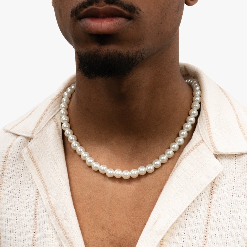 Modèle de collier de perles de 7 mm