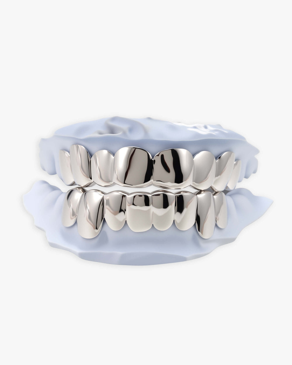 8 on 8 deep cut white gold grillz first main