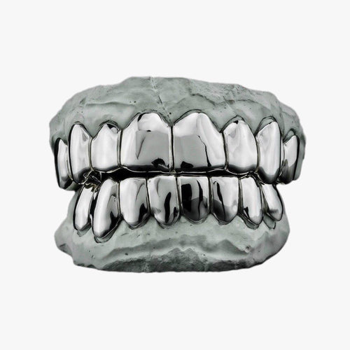 8 on 8 deep cut white gold grillz first