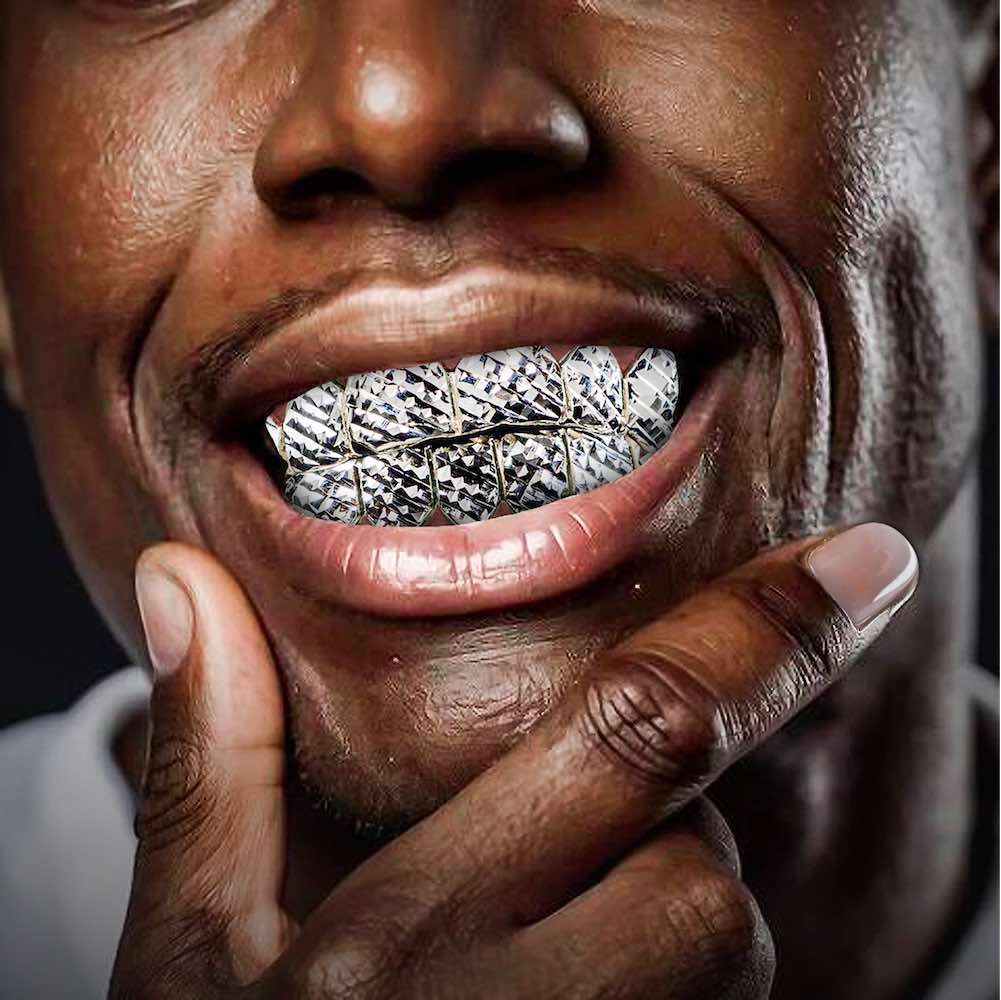 8 on 8 diamond cut grillz first model