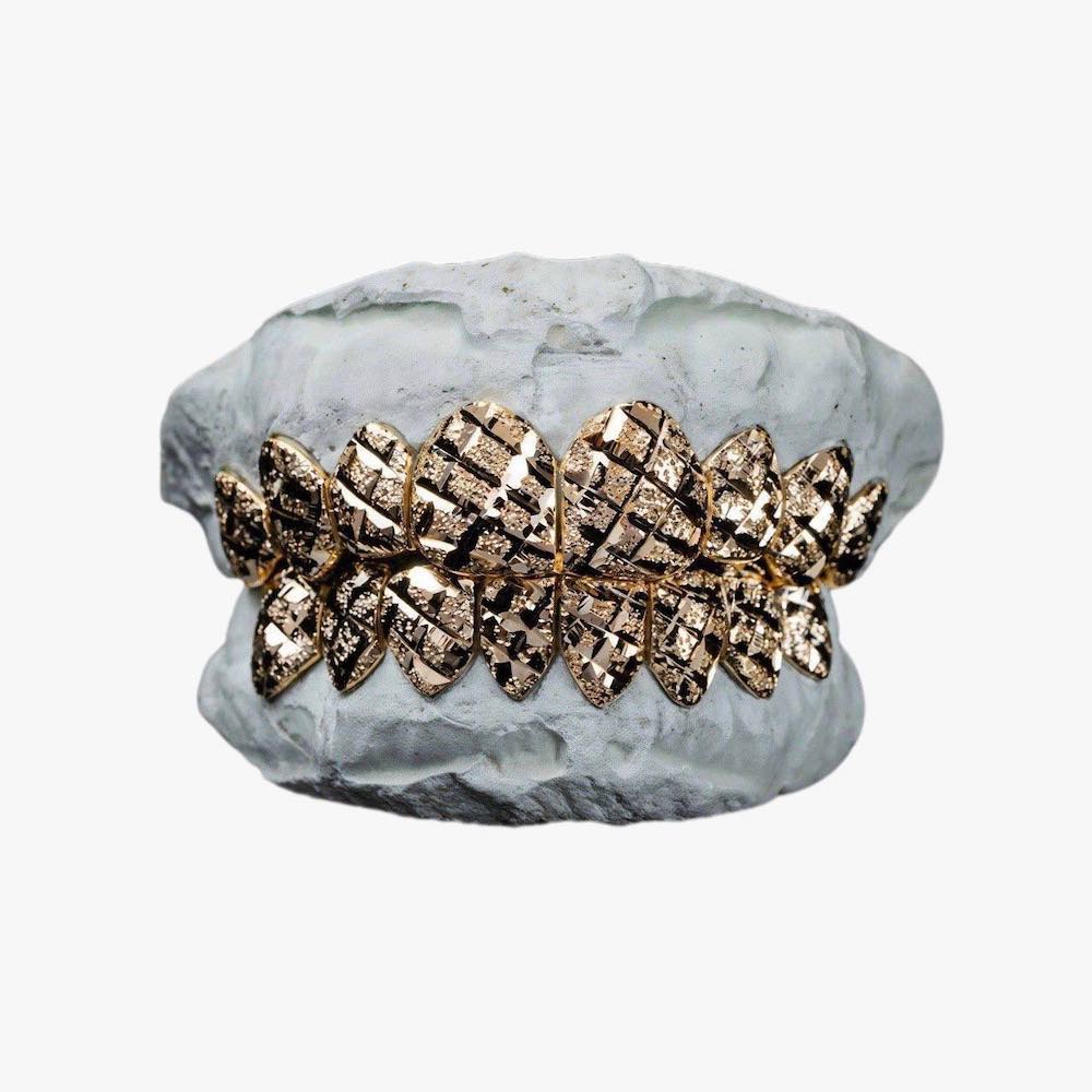 8 on 8 diamond cut grillz yellow bg