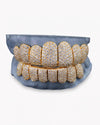 Rose Gold Perm Cut Custom Diamond Grillz 14K Gold - Yellow Gold