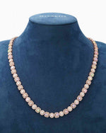 8.5MM Moissanite Mixed Cut Chain - Rose Gold