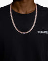 8.5MM Moissanite Mixed Cut Chain - Rose Gold