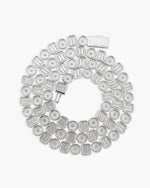 8.5MM Moissanite Mixed Cut Chain - White Gold