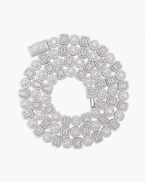 8.5mm moissanite mixed cut chain icecartel white gold main