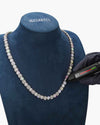 8.5MM Moissanite Mixed Cut Chain - White Gold
