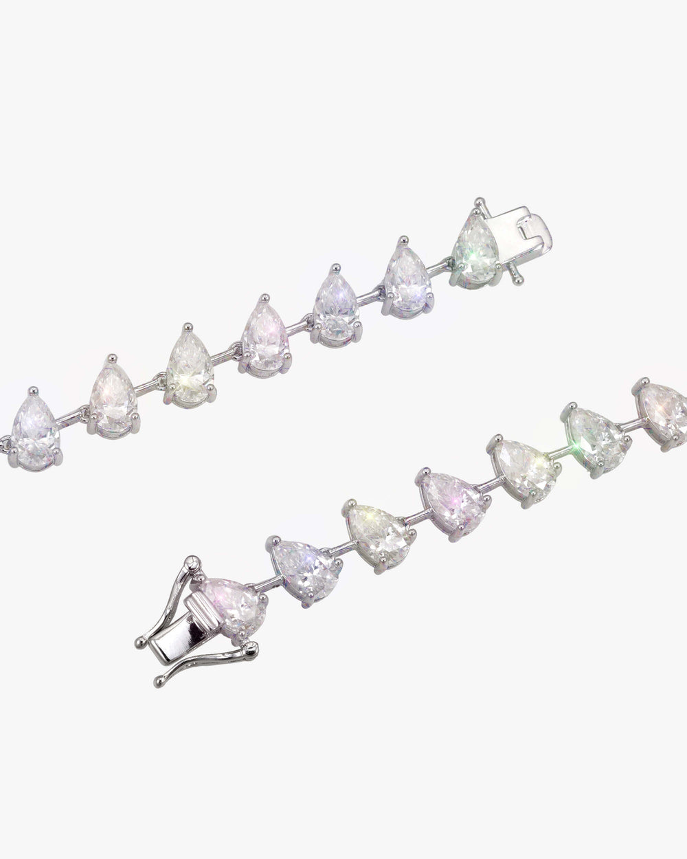 8mm moissanite pear cut chain icecartel back
