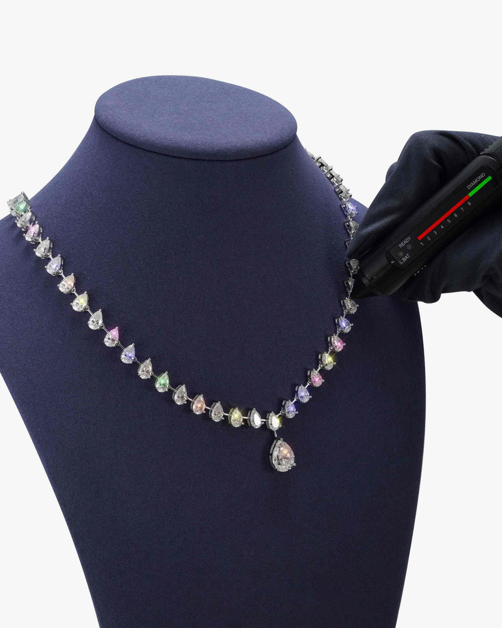 8mm moissanite pear cut chain icecartel test