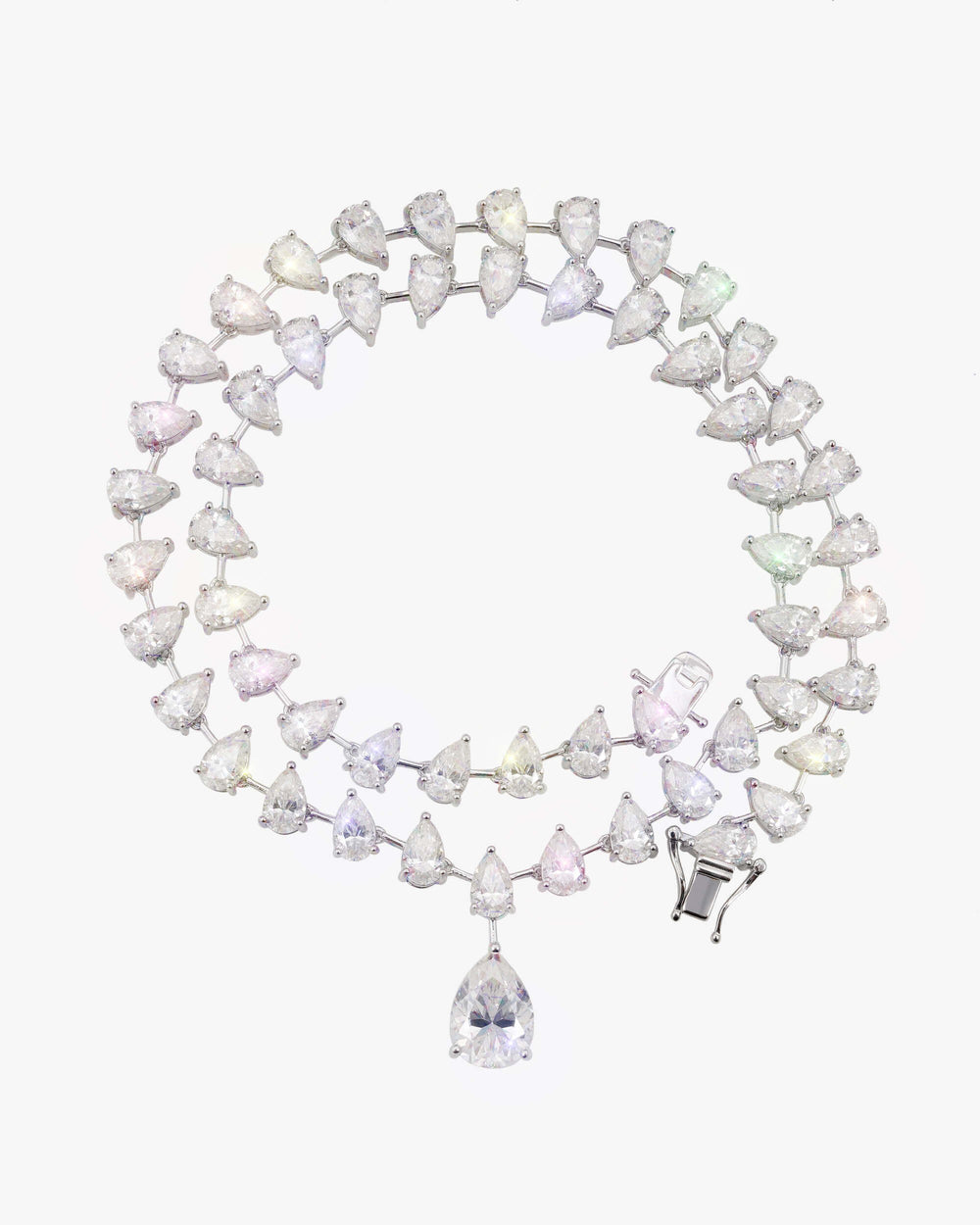 8mm moissanite pear cut chain icecartel top