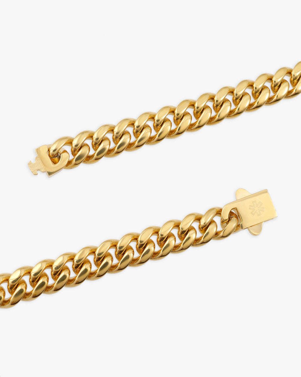 8mm 10k solid gold cuban chain icecartel clasp