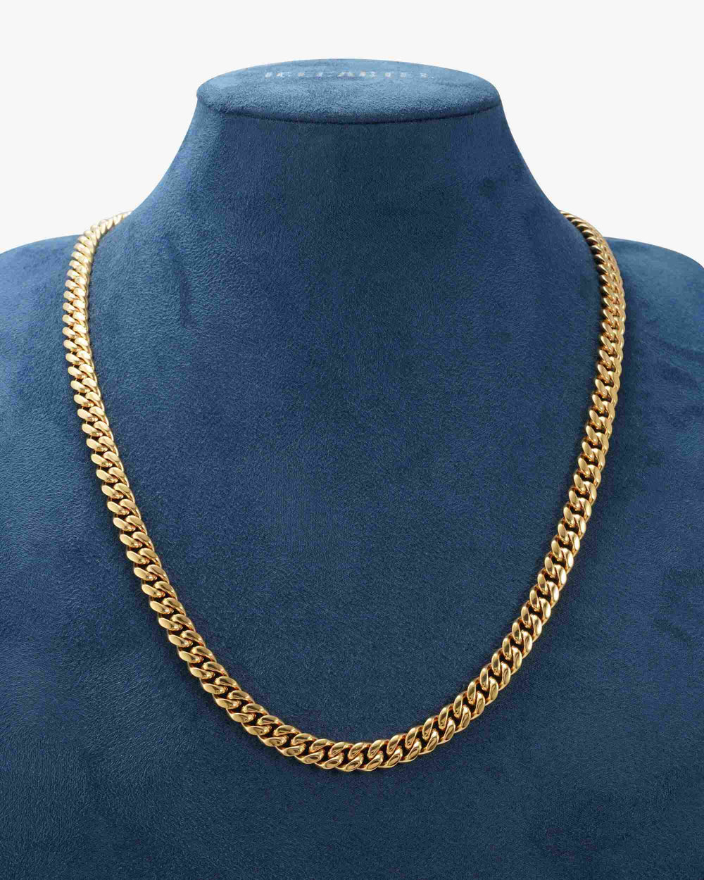 8mm 10k solid gold cuban chain icecartel display