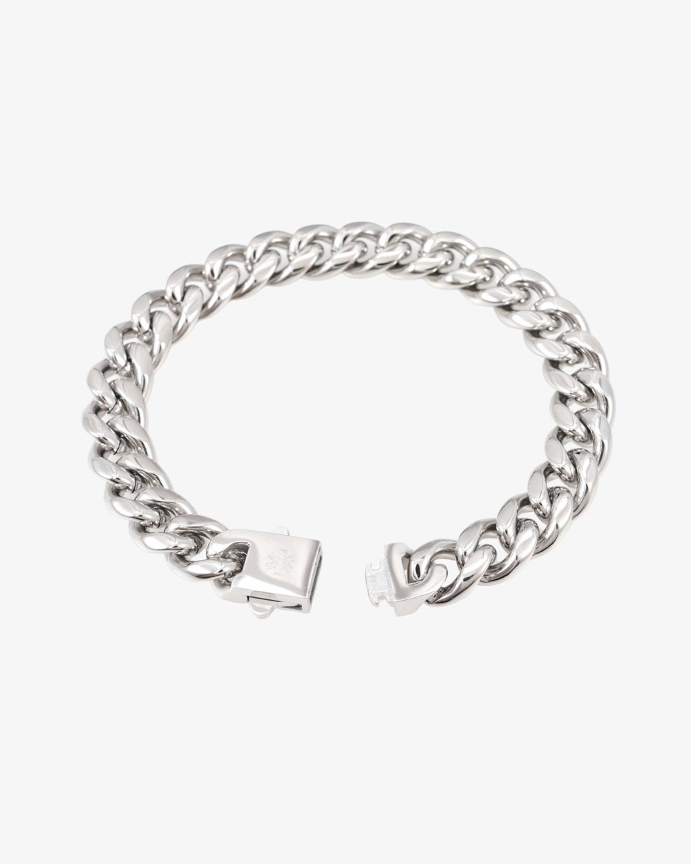 8mm cuban link bracelet 14k white gold icecartel clasp new