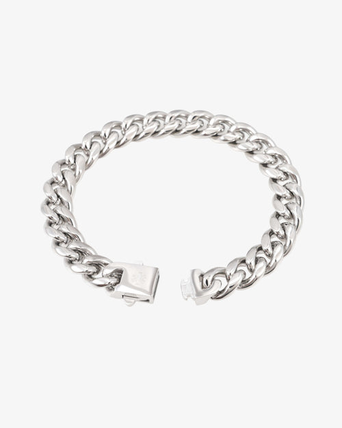 8mm cuban link bracelet 14k white gold icecartel clasp new
