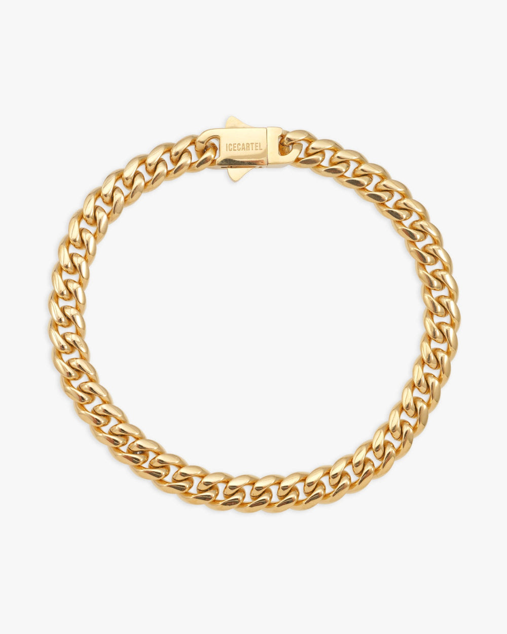 8mm cuban link bracelet 14k yellow gold icecartel main new