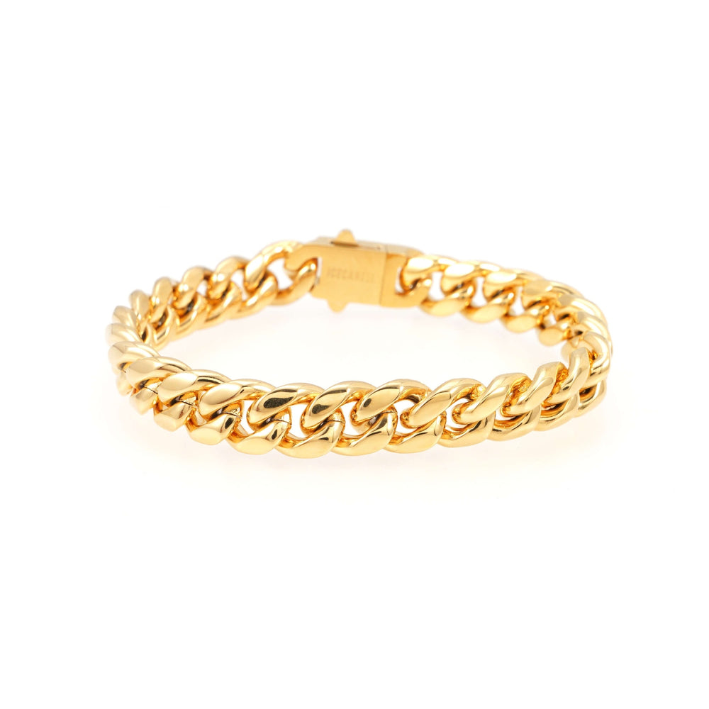 8mm cuban link bracelet 14k yellow gold icecartel main