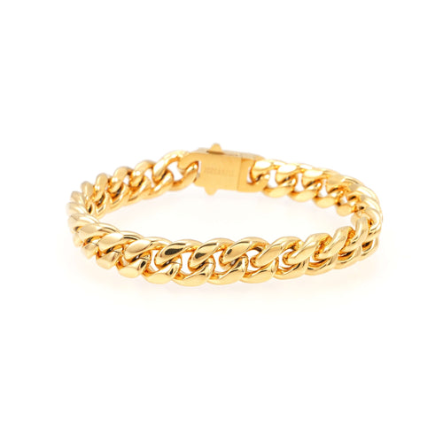 8mm cuban link bracelet 14k yellow gold icecartel main