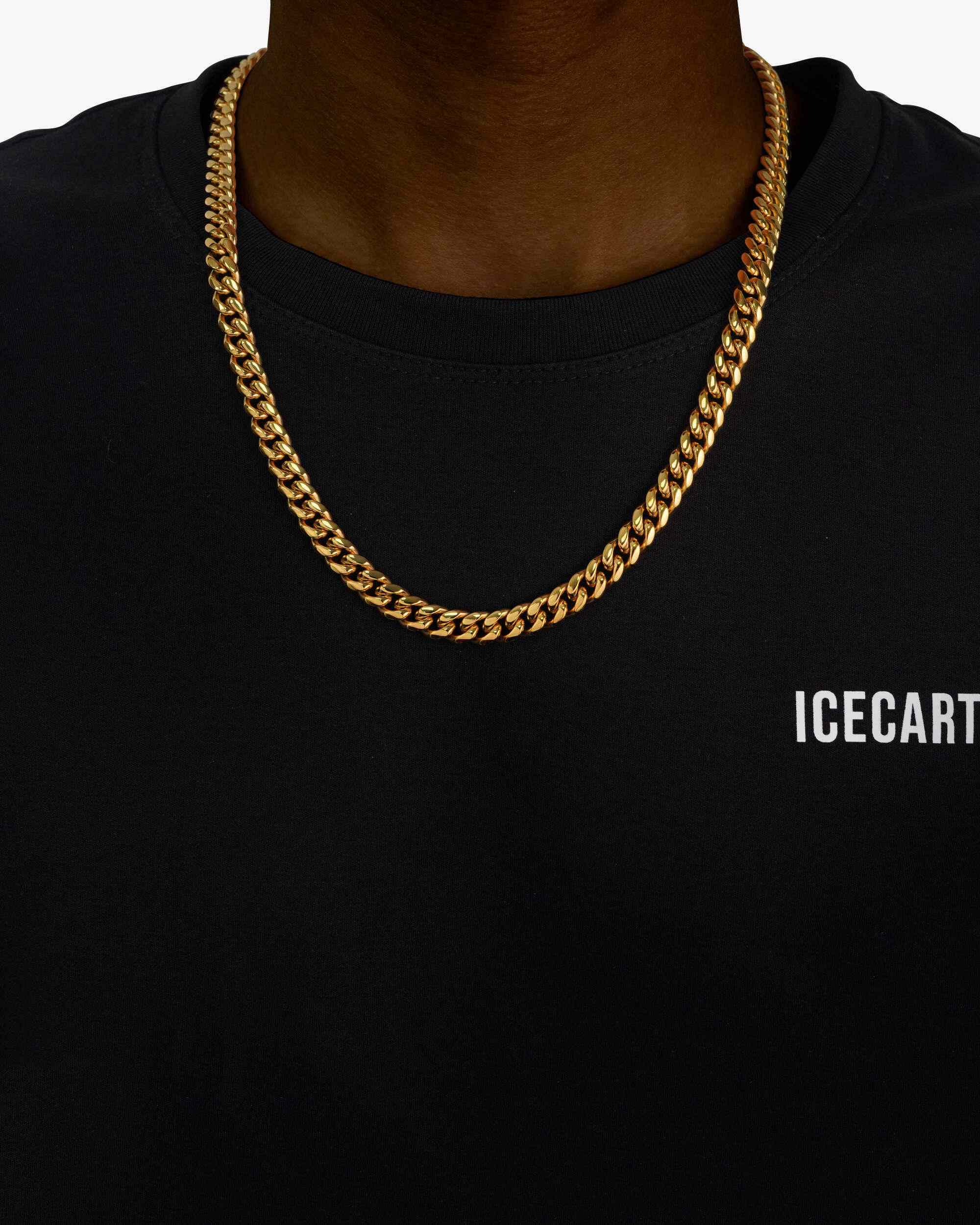 14k Cuban Chain 47センチ Men's 8MM Cuban Link Chain - IceCartel