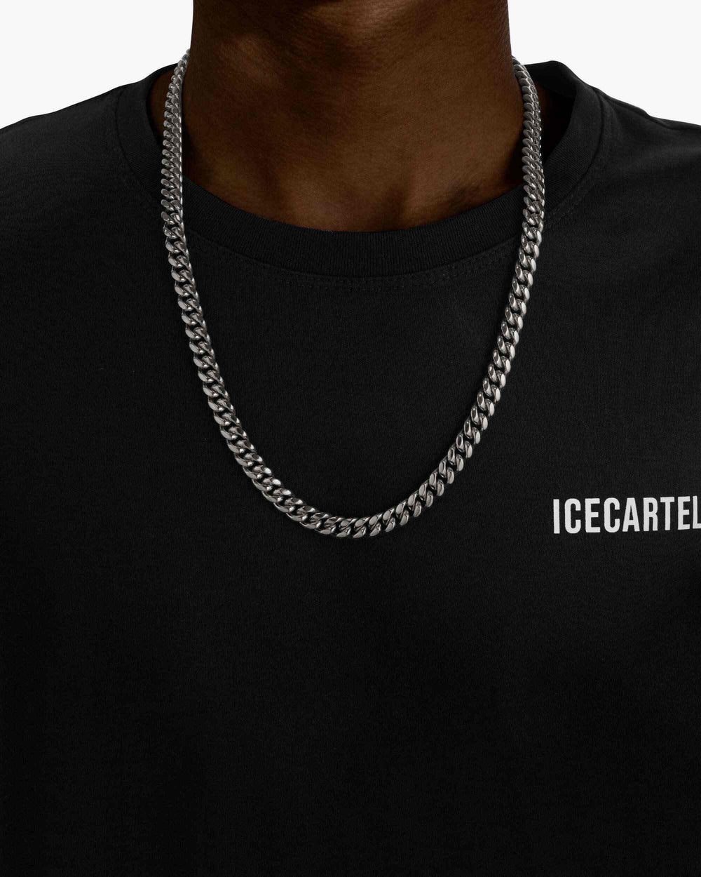 8mm cuban link chain solid silver icecartel model
