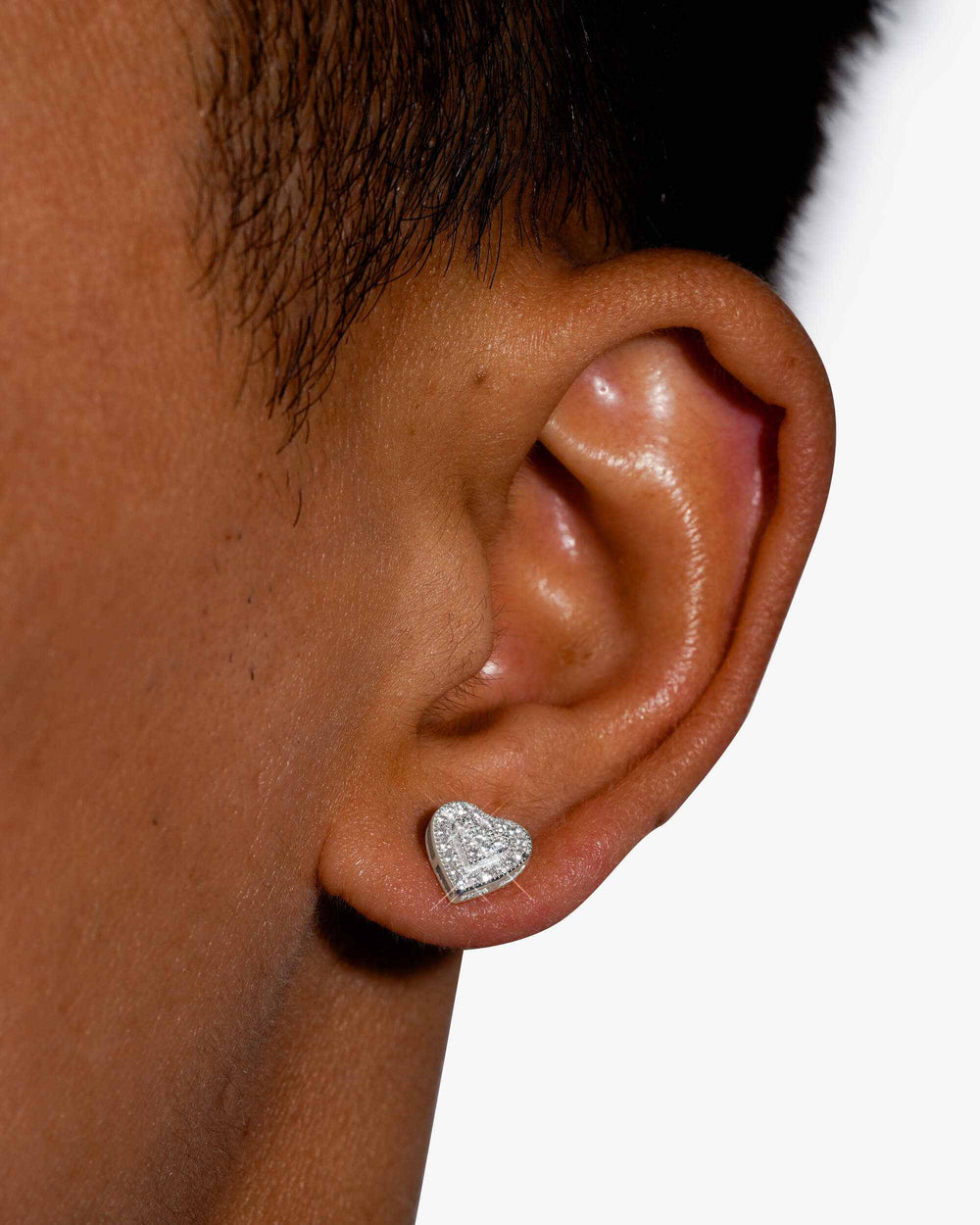 8mm heart shaped moissanite earrings 14k icecartel model