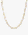 8MM Moissanite Hybrid Baguette Tennis Chain - Yellow Gold