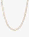 8MM Moissanite Hybrid Baguette Tennis Chain - Yellow Gold