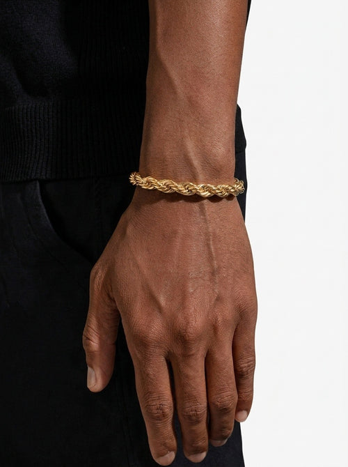 8mm rope bracelet 14k gold icecartel model new