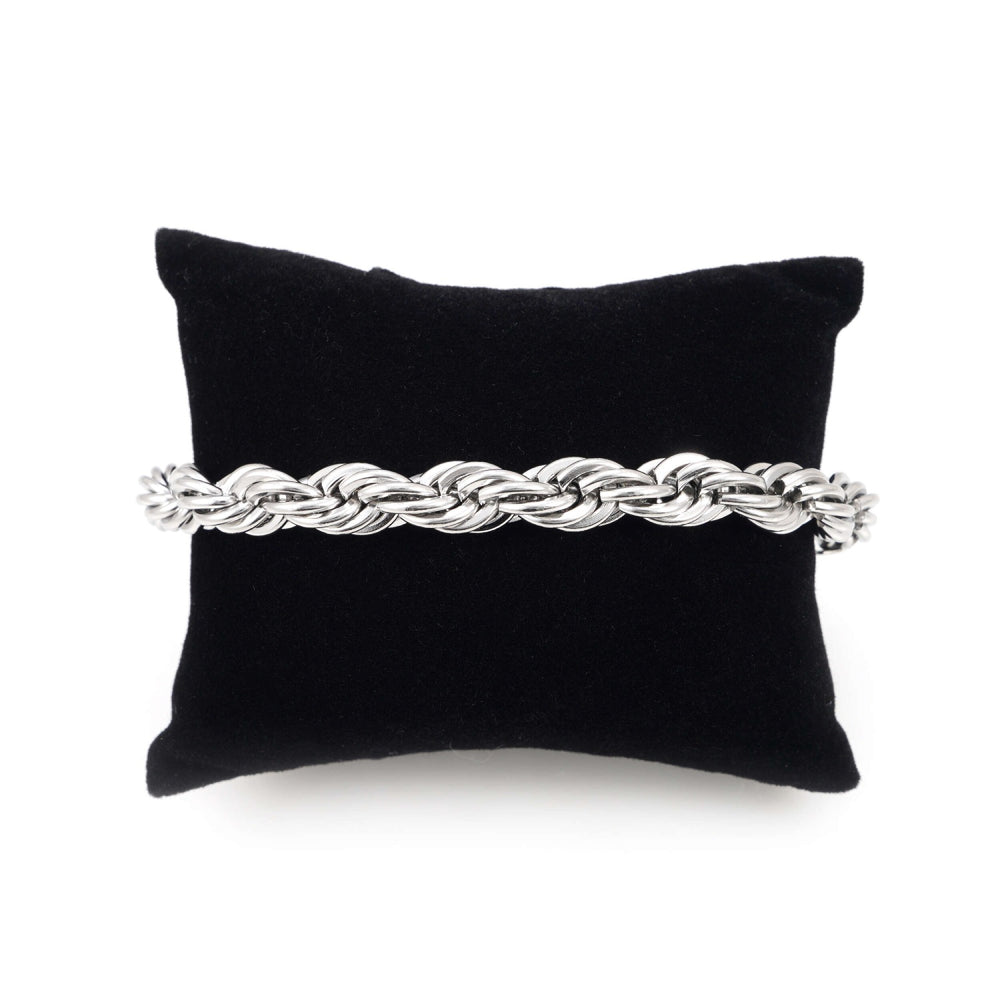 8mm rope bracelet 14k white gold icecartel pillow