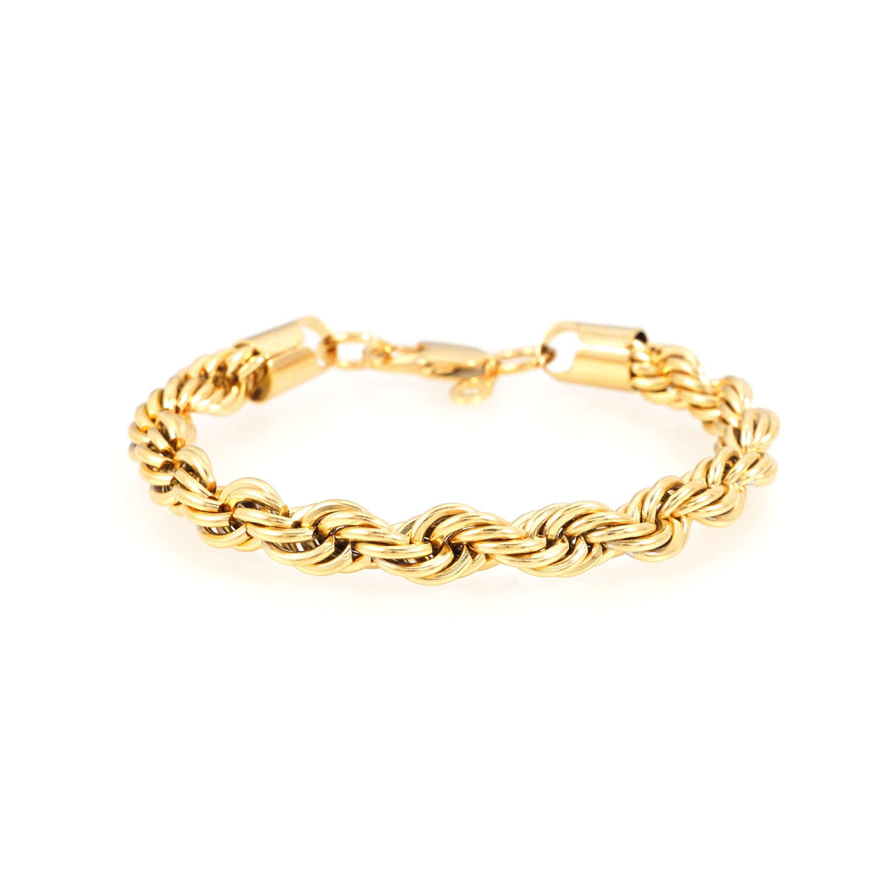 8mm rope bracelet 14k yellow gold icecartel main