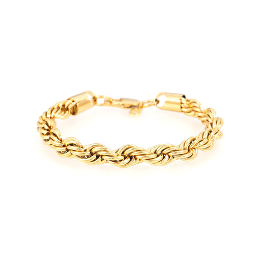 8mm rope bracelet 14k yellow gold icecartel main