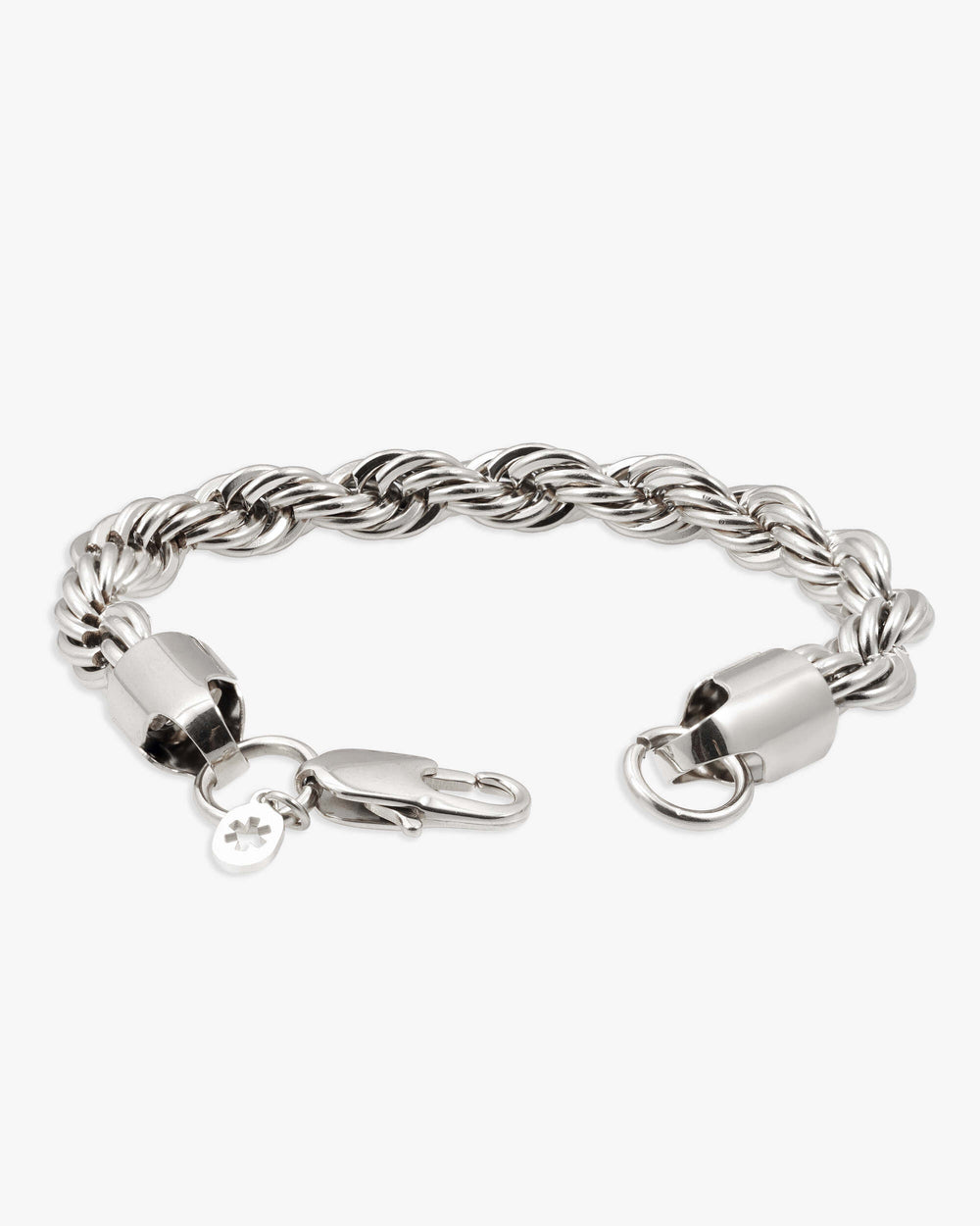 8mm rope bracelet silver icecartel lock