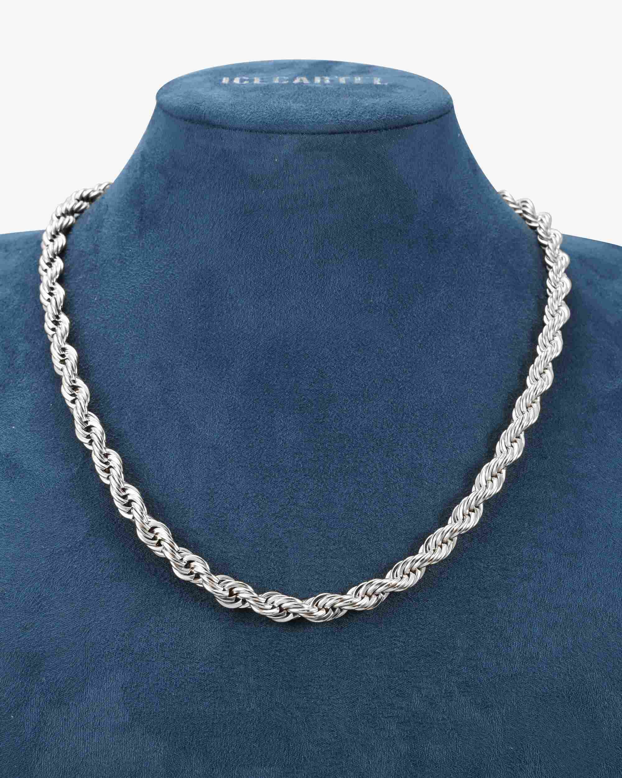 8MM Rope Chain Silver - IceCartel™