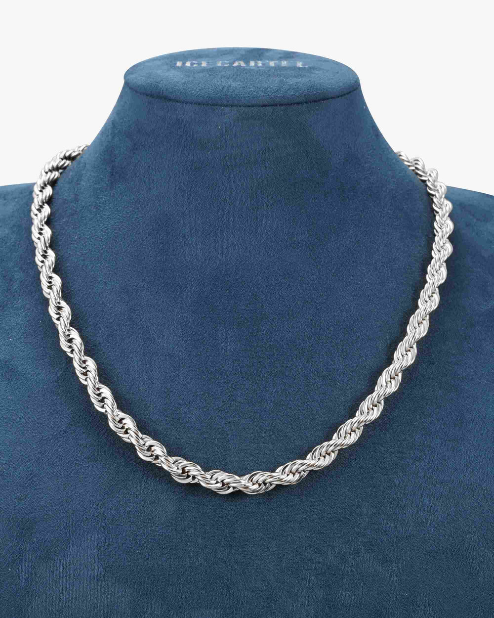 8mm rope chain silver icecartel display