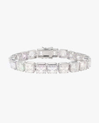 9mm moissanite asscher cut bracelet icecartel clasp