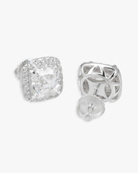 9mm moissanite halo stud earrings screw back icecartel main