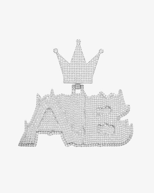 "AB" Custom Moissanite Pendant 14K Gold 1