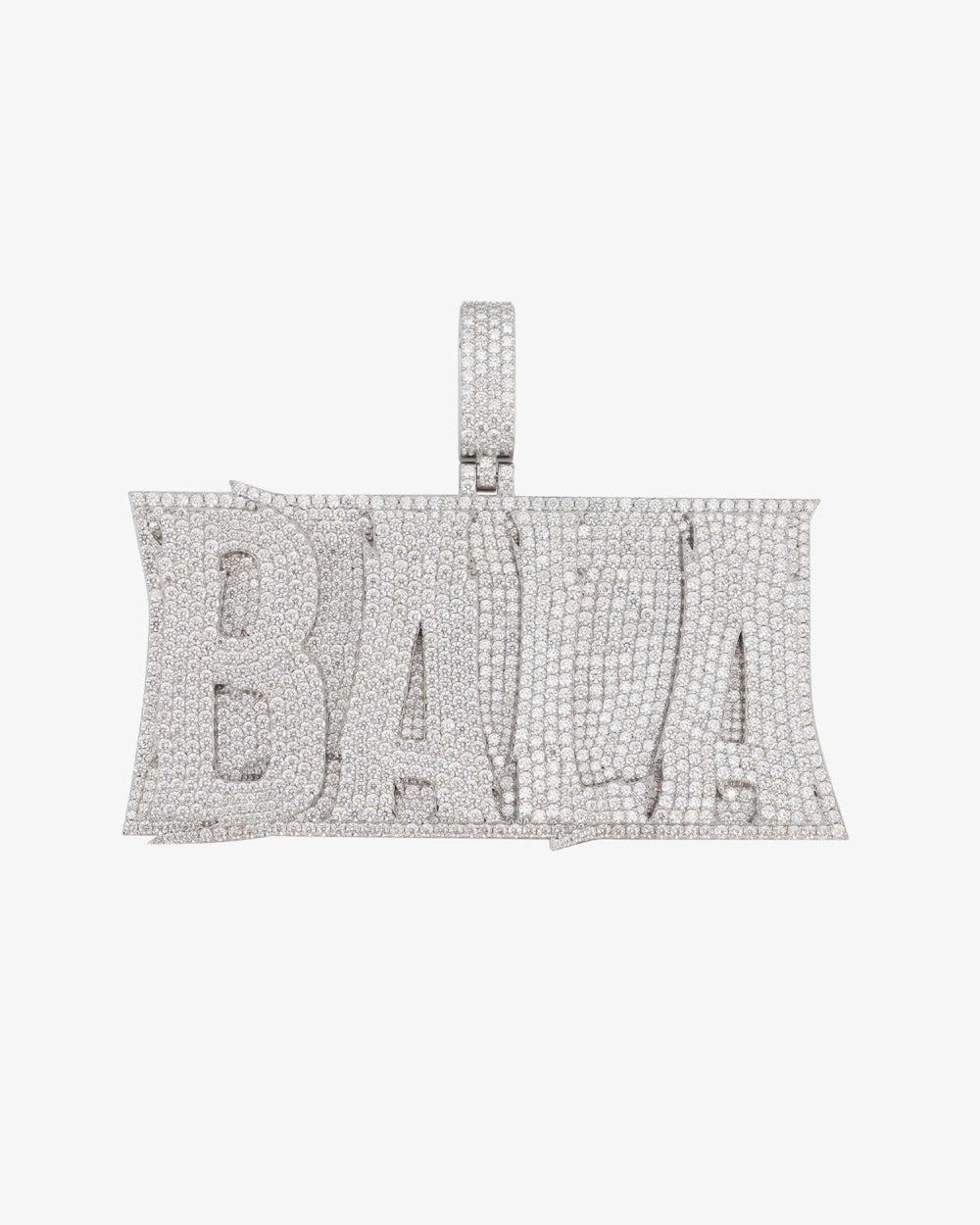 BALA Custom Moissanite Name Pendant 14K Gold ICECARTEL white