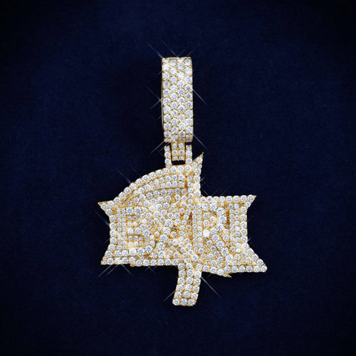 BARI Custom Moissanite Name Pendant 14K Gold iCECARTEL main