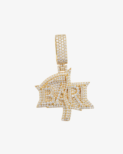 BARI Custom Moissanite Name Pendant 14K Gold iCECARTEL white