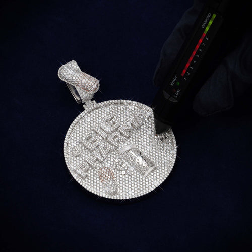 BIG PHARMA Custom Circle Pendant 14K Gold icecartel test