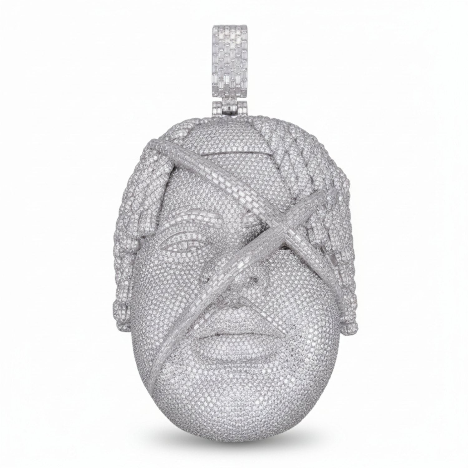 BIGXTHAPLUG Custom Diamond Pendant 14K Solid Gold