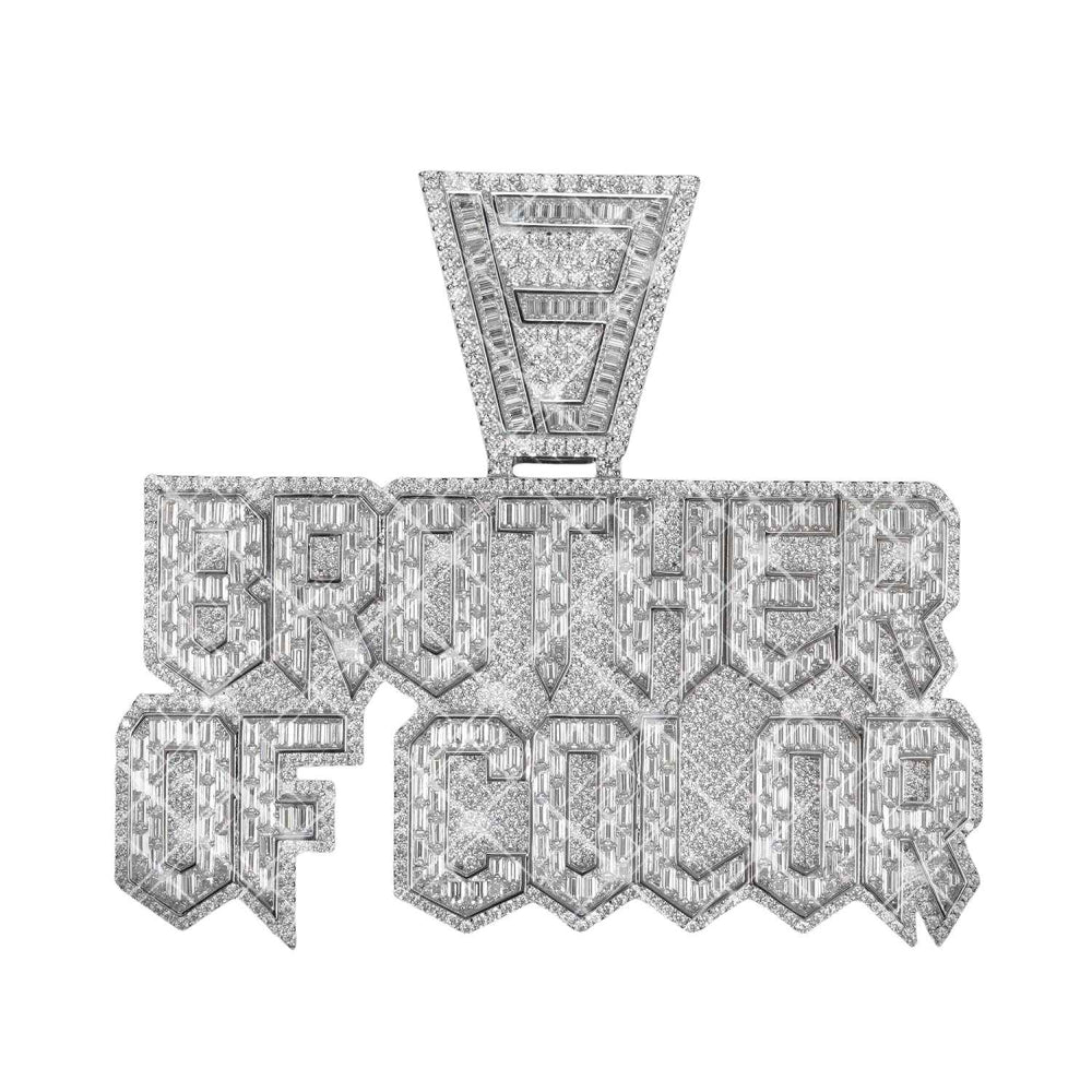 BRO Custom Name Moissanite Pendant MAIN1