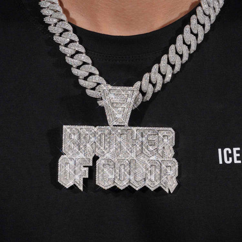 BRO Custom Name Moissanite Pendant model